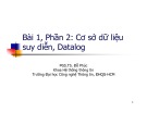 Bài giảng Cơ sở dữ liệu nâng cao: Bài 1.2 - PGS.TS. Đỗ Phúc