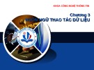 Bài giảng Hệ quản trị cơ sở dữ liệu MSSQL 2005: Chương 3 - Hồ Thị Anh Đào