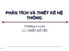 Bài giảng Phân tích và thiết kế hệ thống: Chương 4.2