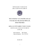 Tóm tắt Khóa luận tốt nghiệp khoa Văn hóa dân tộc thiểu số: Tết 14 tháng 7 của người Cao Lan ở xã Quang yên, huyện Sông Lô, tỉnh Vĩnh Phúc