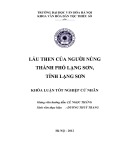 Tóm tắt Khóa luận tốt nghiệp khoa Văn hóa dân tộc thiểu số: Lẩu then của người Nùng thành phố Lạng Sơn, tỉnh Lạng Sơn