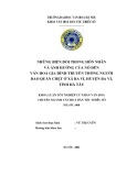 Tóm tắt Khóa luận tốt nghiệp khoa Văn hóa dân tộc thiểu số: Những biến đổi trong hôn nhân và những ảnh hưởng của nó đến văn hóa gia đình truyền thống người Dao Quần Chẹt ở xã Ba Vì, huyện Ba Vì, tỉnh Hà Tây