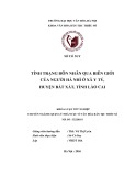 Tóm tắt Khóa luận tốt nghiệp khoa Văn hóa dân tộc thiểu số: Tình trạng hôn nhân qua biên giới của người Hà Nhì ở xã Y Tý, huyện Bát Xát, tỉnh Lào Cai