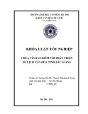 Tóm tắt Khoá luận tốt nghiệp khoa Văn hóa du lịch: Chùa Vĩnh Nghiêm với phát triển du lịch văn hóa tỉnh Bắc Giang