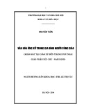 Tóm tắt Khóa luận tốt nghiệp khoa Văn hóa học: Văn hóa ứng xử trong gia đình người Công giáo