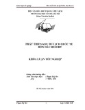 Tóm tắt Khóa luận tốt nghiệp khoa Văn hóa du lịch: Phát triển khu du lịch quốc tế Hòn Dáu Resort