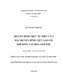 Tóm tắt Khóa luận tốt nghiệp khoa Văn hóa học: Truyền hình thực tế trên kênh VTV3 – Đài truyền hình Việt Nam với đời sống văn hóa của giới trẻ