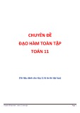 Chuyên đề Đạo hàm toàn tập Toán 11