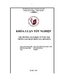 Tóm tắt Khóa luận tốt nghiệp khoa Xuất bản - Phát hành: Thị trường sách điện tử ở Hà Nội trong giai đoạn hiện nay