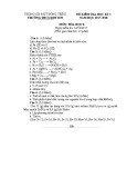 Đề kiểm tra HK 1 môn Hóa học lớp 8 năm 2017-2018 - THCS Kim Sơn