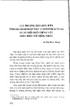 Các phương tiện biểu hiện tính giả định phản thực (counterfactual) ở câu điều kiện tiếng Việt (đối chiếu với tiếng Nhật)