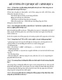 Đề cương ôn tập HK 1 môn Sinh học 6 năm 2017-2018