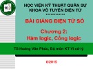 Bài giảng Điện tử số: Chương 2 - TS. Hoàng Văn Phúc