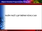 Bài giảng Ngôn ngữ lập trình nâng cao: Bài 2.3 - Nguyễn Xuân Hùng