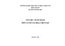 Tàu liệu tham khảo Cơ sở văn hóa Việt Nam