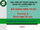 Bài giảng Điện tử số: Chương 4 - TS. Hoàng Văn Phúc