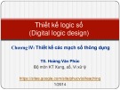 Bài giảng Thiết kế logic số: Lecture 4.1 - TS. Hoàng Văn Phúc