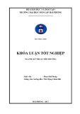 Khóa luận tốt nghiệp ngành Kỹ thuật môi trường: Tái sinh dầu nhờn thải bằng phương pháp hóa lý, góp phần giảm thiểu ô nhiễm môi trường