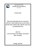 Tóm tắt luận văn Thạc sĩ Tài chính - Ngân hàng: Phân tích tình hình cho vay ngắn hạn đối với cá nhân kinh doanh tại Ngân hàng Thương mại Cổ phần Công thương Việt Nam - Chi nhánh Đà Nẵng