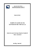 Tóm tắt luận văn Thạc sĩ Quản lý kinh tế: Nghiên cứu chuỗi giá trị sản phẩm Hồ tiêu tỉnh Gia Lai