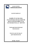 Tóm tắt luận văn Thạc sĩ Quản trị kinh doanh: Nghiên cứu sự hài lòng của người khai Hải quan đối với dịch vụ Hải quan điện tử tại Cục Hải quan Gia Lai – Kon Tum