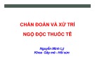 Chẩn đoán và xử trí ngộ độc thuốc tê