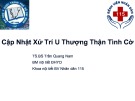 Bài giảng Bộ môn nội tiết: Cập nhật xử trí u thượng thận tình cờ