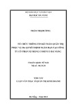 Tóm tắt Luận văn Thạc sĩ ngành Kế toán: Tổ chức thông tin kế toán quản trị phục vụ ra quyết định ngắn hạn tại Công ty Cổ phần Xi măng Cosevco Đà Nẵng