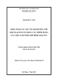 Tóm tắt Luận văn Thạc sĩ Kinh tế: Phân tích các yếu tố ảnh hưởng tới kim ngạch xuất khẩu các nhóm hàng của Việt Nam theo mô hình Gravity
