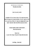 Tóm tắt Luận văn Thạc sĩ Quản trị kinh doanh: Nghiên cứu sự hài lòng của khách hàng đối với dịch vụ bảo dưỡng và sửa chữa ô tô du lịch tại Công ty trách nhiệm hữu hạn một thành viên Trường Hải Đà Nẵng