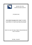 Tóm tắt Luận văn Thạc sĩ Quản trị kinh doanh: Giải pháp Marketing trực tuyến tại Công ty Vietnam TravelMart