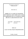 tóm tắt luận văn thạc sĩ quản trị kinh doanh: nghiên cứu các nhân tố ảnh hưởng đến ý định mua hàng trên mạng xã hội fac đối với các sản phẩm sữa bột trẻ em của khách hàng Đà nẵng