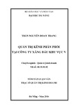 Tóm tắt Luận văn Thạc sĩ Quản trị kinh doanh: Quản trị kênh phân phối tại Công ty Xăng dầu khu vực V