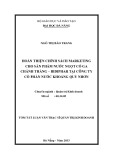 Tóm tắt Luận văn Thạc sĩ Quản trị kinh doanh: Hoàn thiện chính sách marketing cho sản phẩm nước ngọt có ga Chánh Thắng – Bidiphar tại Công ty Cổ phần Nước khoáng Quy Nhơn