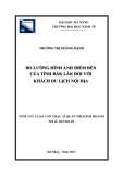 ắt Luận văn Thạc sĩ Quản trị kinh doanh: Đo lường hình ảnh điểm đến của tỉnh Đăk Lăk đối với khách du lịch nội địa