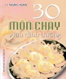  30 món chay giàu dinh dưỡng: phần 1 - lý ngân hoán