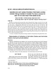 Nghiên cứu xây dựng phương pháp định lượng kháng thể IgY kháng vi khuẩn tả (Vibrio cholera) và độc tố tả còn hoạt tính bằng ELISA