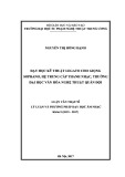 Tóm tắt Luận văn Thạc sĩ ngành Lý luận Âm nhạc: Dạy học kỹ thuật legato cho giọng soprano, hệ Trung cấp Thanh nhạc, Trường Đại học Văn hóa Nghệ thuật Quân đội