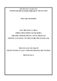 Tóm tắt Luận văn Thạc sĩ ngành Lý luận Âm nhạc: Dạy học dân ca Jrai trong hoạt động ngoại khóa cho học sinh hệ Trung cấp Sư phạm Âm nhạc tại Trường Cao đẳng Văn hóa Nghệ thuật Đắk Lắk