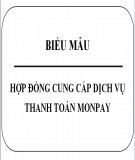 Hợp đồng cung cấp dịch vụ thanh toán Monpay