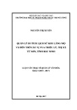 Luận văn Thạc sĩ Quản lý văn hóa: Quản lý di tích lịch sử khu lăng mộ và đền thờ các vị vua triều Lý, thị xã Từ Sơn, tỉnh Bắc Ninh