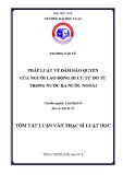 Tóm tắt Luận văn Thạc sĩ Luật học: Pháp luật về đảm bảo quyền của người lao động di cư tự do từ trong nước ra nước ngoài