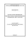 Luận văn Thạc sĩ ngành Âm nhạc: Dàn dựng chương trình biểu diễn nghệ thuật âm nhạc cho học sinh trung học cơ sở Đoàn Đào - Phù Cừ - Hưng Yên