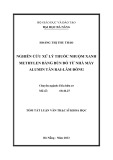 Tóm tắt Luận văn Thạc sĩ Khoa học: Nghiên cứu xử lý thuốc nhuộm xanh methylen bằng bùn đỏ từ nhà máy Alumin Tân Rai Lâm Đồng