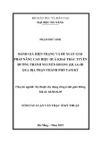 Tóm tắt Luận văn Thạc sĩ Kỹ thuật: Đánh giá hiện trạng và đề xuất giải pháp nâng cao hiệu quả khai thác tuyến đường tránh Nguyễn Hoàng (QL1A) đi qua địa phận thành phố Tam Kỳ