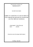 Tóm tắt Luận văn Thạc sĩ Kỹ thuật: Nghiên cứu ảnh hưởng của một số thông số công nghệ đến độ nhám bề mặt chi tiết khi gia công trên máy mài phẳng