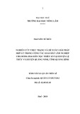 Tóm tắt Luận án Tiến sĩ Quản lý đất đai: Nghiên cứu thực trạng và đề xuất giải pháp hợp lý trong công tác giao đất lâm nghiệp cho đồng bào dân tộc thiểu số tại huyện Lệ Thủy và huyện Quảng Ninh, tỉnh Quảng Bình