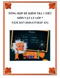 Tổng hợp đề kiểm tra 1 tiết môn Vật lý 11 năm 2017-2018 có đáp án