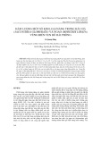 Hàm lượng một số kim loại nặng trong hàu đá (saccostrea glomerata) và ngao (meretrix lyrata) vùng biển ven bờ Hải Phòng