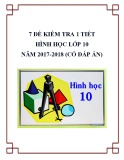 7 đề kiểm tra 1 tiết Hình học lớp 10 năm 2017-2018 có đáp án